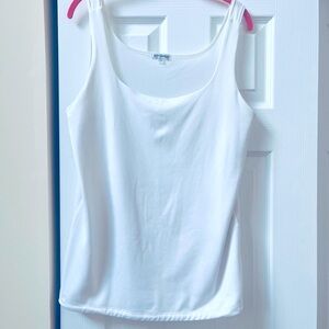 Ladies Kiyonna White Tank Top, size XLG
